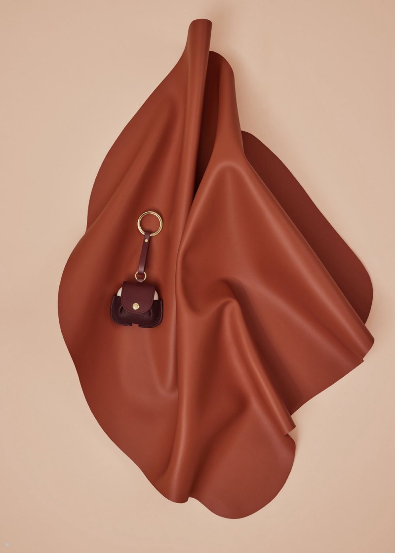 Polene Airpods Case Donna Charms Bordeaux | 176-QZPRES