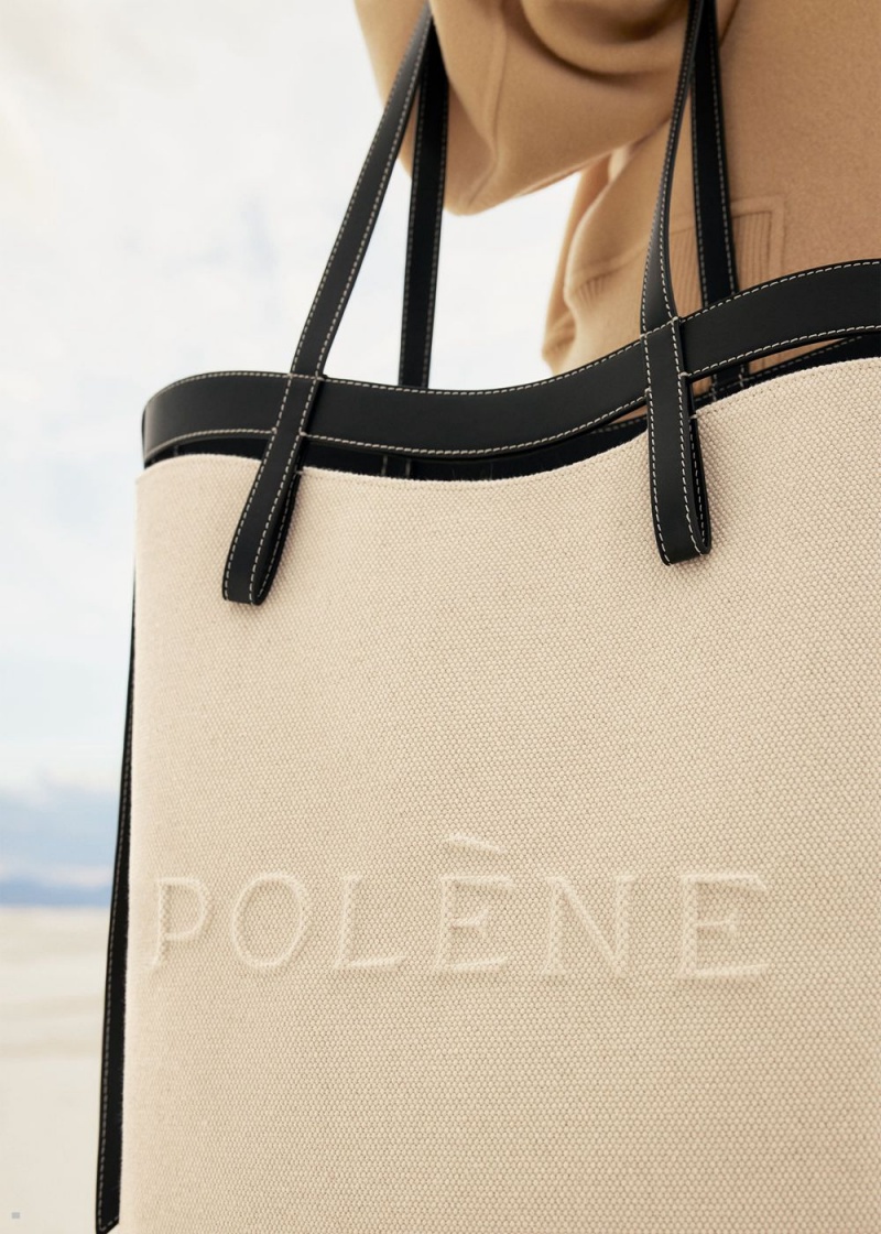 Polene Ilo Donna Borse Nere Bianche | 369-QBIPEG